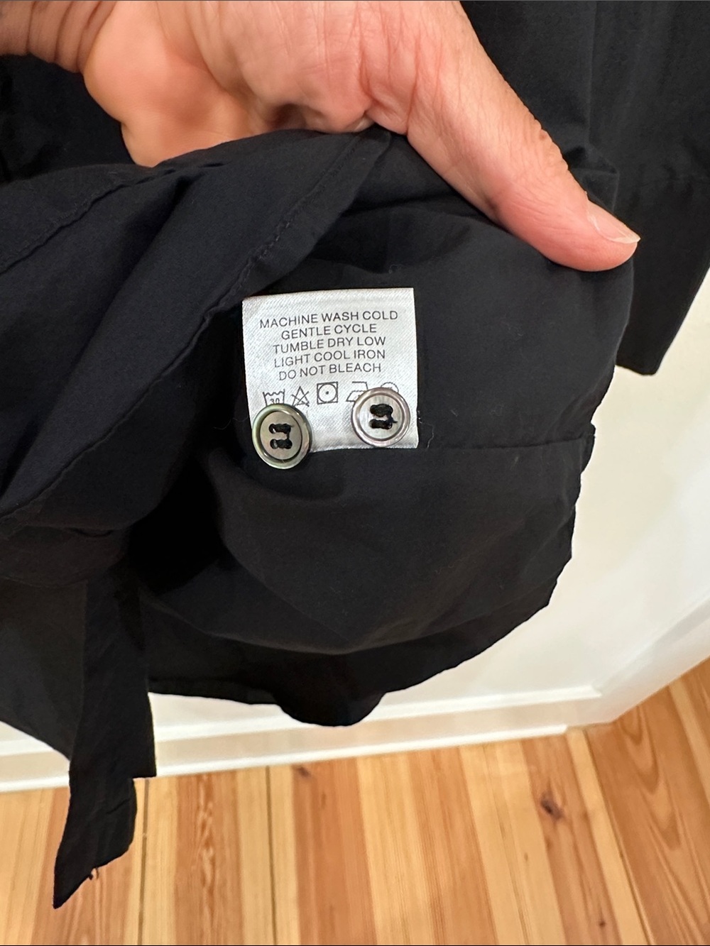 XiRENA Black Button-Front Mini Shirt Dress - Picture 6 of 12